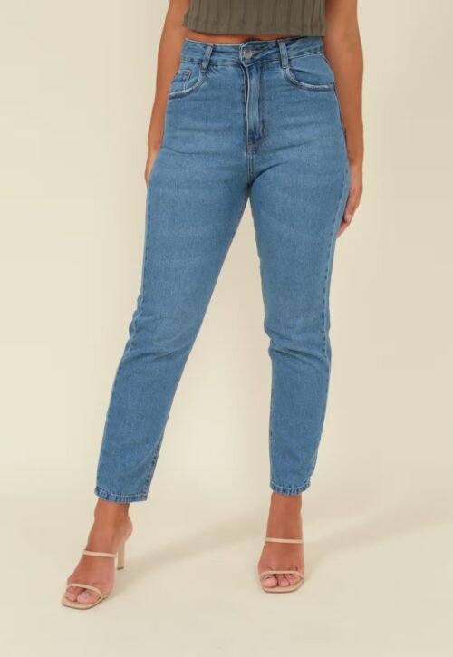 CALÇA JEANS MOM BIGODES
