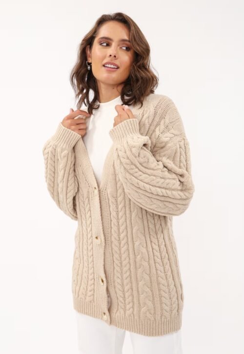 CARDIGAN TRICOT ALONGADO